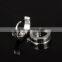 China Wholesale Market Stainless Steel Mens Silver Huggie Earrings