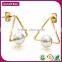 Best Selling Products For Women Triangle Pearl Stud Earring Base