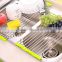 Best Large Commercial Kitchen Folding Over The Sink Compact Stainless Steel Dish Rack, Dish Drying Rack