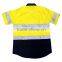 New Men's Safety Tee Work T-Shirt Reflective Yellow