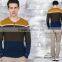 2015 mens autumn thin colorful stripe pullover sweater