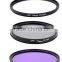 DSLR Camera Lens Filter 77mm UV+CPL+FLD Filter Set For Nikon D5100 For Canon 30D For Pentax K-5