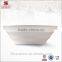 Wholesale hotel porcelain chinaware, 6" white chaozhou ceramic collapsible bowl