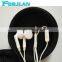 3.5 mm stereo earphone made in china for for iphone 7 for samsung