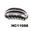 fashion black plastic hair claw rhinestone plastic hair clips stock