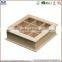 Handmade Wooden Tea Bag Decorative Storage Set Boxes With Glass Lid
