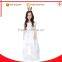 hot sales white queen costumes fancy dress white party long dresses for girls