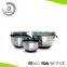 Stainless steel vegetable mixing bowl set of 3 with non-skid silicone bottom(black)