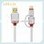 2016 Quick Charge 2in1 Dual-color Cable For Micro USB/Type-C Data Line