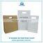 Nice Customized White and Brown Kraft with Die Cut handle Paper Bag