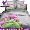 Wholesale Pink Rose Cotton King Size Bed Sheet Sets