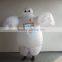 white inflatable robot baymax mascot costume