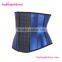 Blue big hooks rubber waist shaper waist training corsets for sale