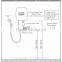 Small electric instant kitchen water heater for shower