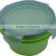 round collapsible silicone food container