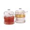 Crystal Clear 138ml Acrylic tomato sauce pot with Spoon 8045