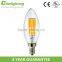 Chinlighting c35 e14 tail 4w led filament bulb c35 tungsten led filament lamp c35 e14 led filament led lighting