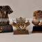 T-shirt football and shoes with sports trophy sculpture