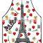 apron mitt set with Heat insulation gloves and mat 3 pcs/set apron Map Souvenir Gift