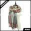 D060 Acrylic Wool Scarves Poncho Striped Cape