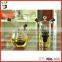 Double use table cruet container man blown oil & vinger glass bottle