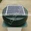 15W 14inch DC brushless motor attic exhaust fan powered by solar