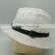 Elegant Women White Blank Bucket Hat With Strap