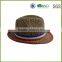Brown cowboy boater morocco mexico colombian straw hat