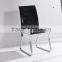 Liansheng original design best price dining chair with litch grain and special iron leg