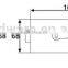 GL-05LD Zinc alloy center glass door handles locks , frameless sliding glass door double locks with key