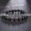 Wholesale Unique 6MM Rhinestone Lave Stone Handmade Bohemia Dropshipping Bracelet