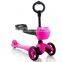 3 in1mini baby foot scooter with adjustable seat and O-Bar, Cheap kids kick scooter for 1-8 ages