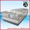 Double side commercial supermarket meat and fish display freezer