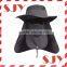 2016 New Arrival Wide Brim Neck Face Flap Hat Fishing Bucket Hat
