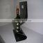 clear acrylic bend single wine bottle holder
