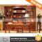 Cheap Price Wood Wall Units Solid Walnut Bookcase