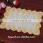 Printed table mat with 100% PVC/vinyl with beautiful lace edge
