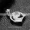 Jingli Jewelry Two-tone Color Horseshoe Pendant Diamond-encrusted Horse Head Pendant(GH-017)