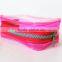 2016 Fashion Candy Color Transparent PVC Travel Bag/Clear PVC Cosmetic Bag with Zipper For Ladies