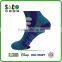 white three stripe well shape pattern dark green and blue nylon sports socks
