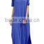 Women's Casual Loose Pocket Short Sleeve Split Long Maxi Dress