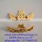 High quality gold plating custom gold wing pilot lapel pin bagde