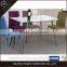 Cheap modern glass top hotel dining table