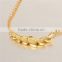 925 Sterling Silver Long Necklace Plated 14K Gold Necklace Designs In 3 Grams