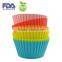 Silicone Baking Cup Cupcake Liners, Set of 12, 4 Colors