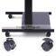 Low Price Easy Assembly Mobile High Standing Computer Desk With Wheels