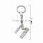 Custom Logo Rhinestone M Letter Key Chain