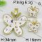 Hot white stone butterfly shape gold color jewelry set from alibaba