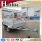 manufacturer double axles box trailers with mesh cage