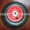 8"x2.50-4 Pneumatic Tyre with Red Plastic Rim Ball Bearing